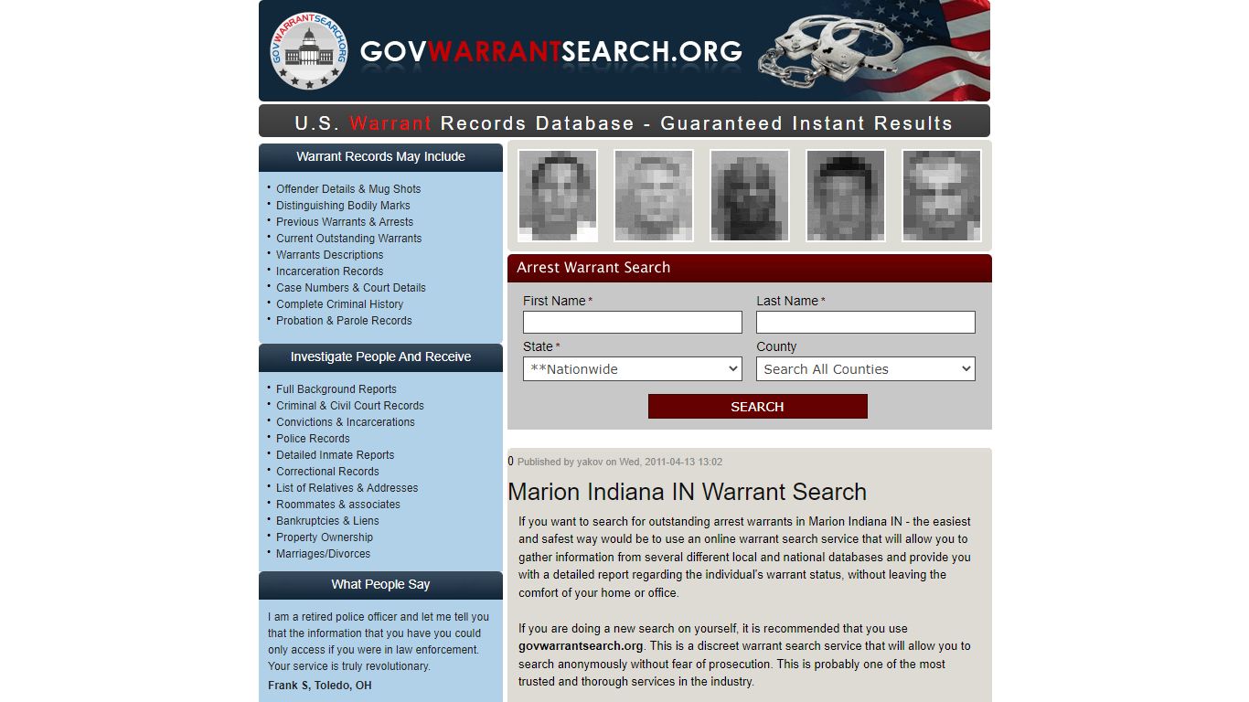 Marion | Warrant Search